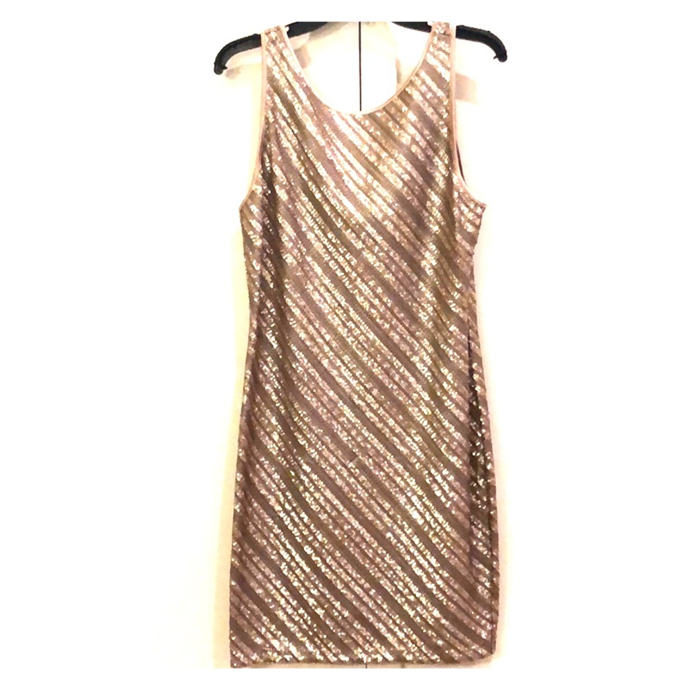 GOLD Sequin Mini Dress